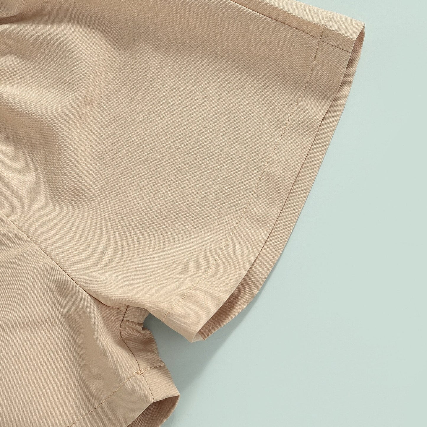 Conjunto de 3 piezas de verano: camiseta de manga larga transparente, camiseta sin mangas y pantalones cortos.