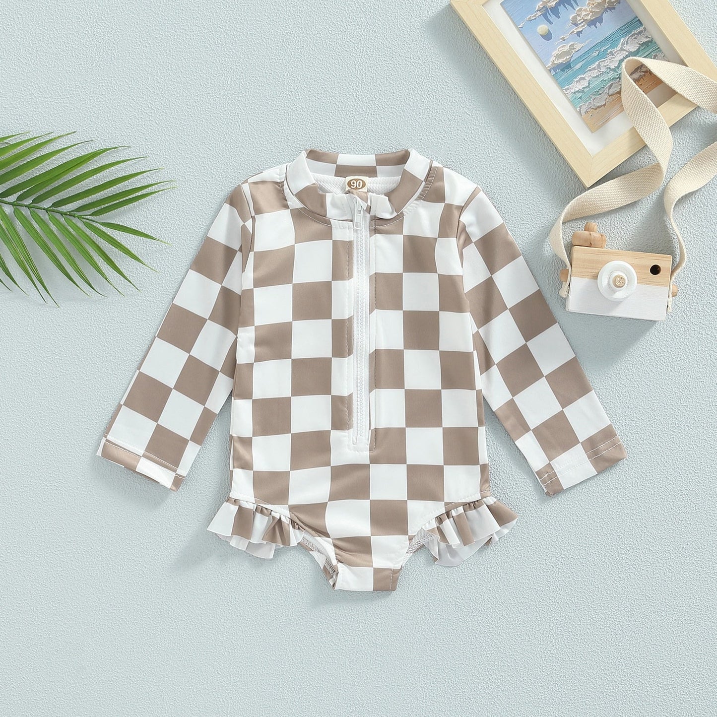 Body infantil a cuadros