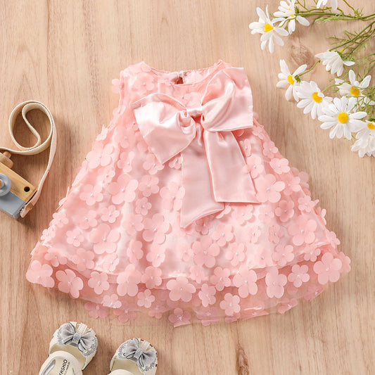 Vestido de flores rosas