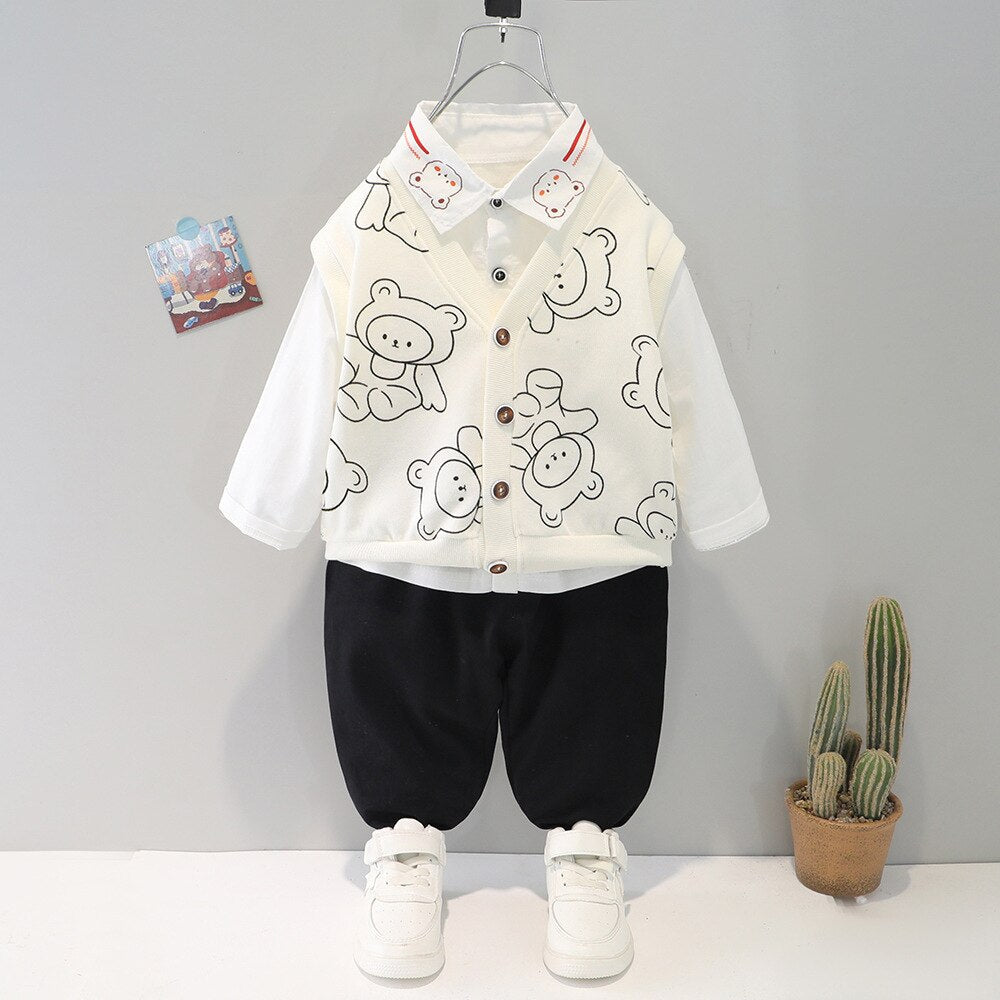 Conjunto de 3 piezas de oso