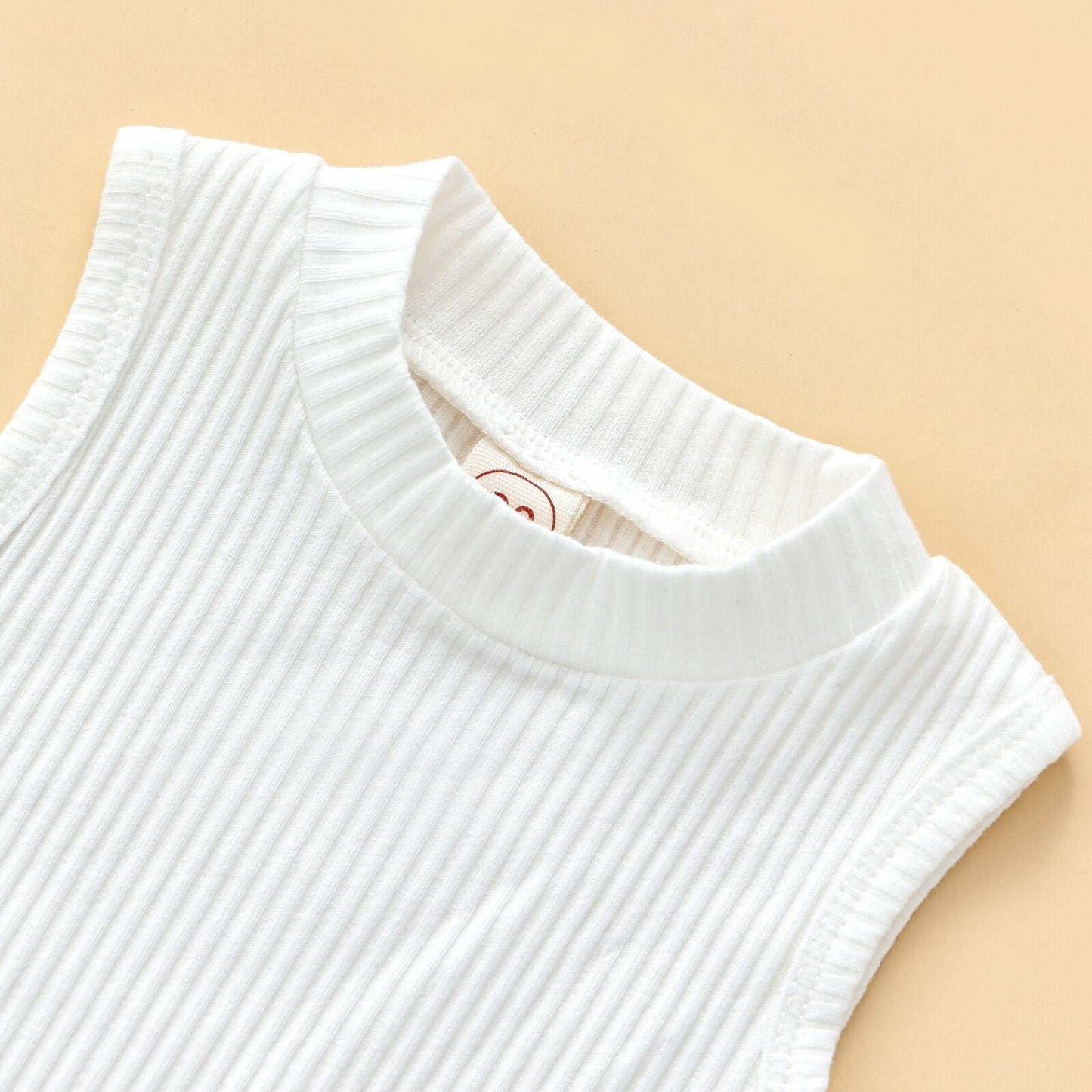 Conjunto de falda de verano para niños sin mangas