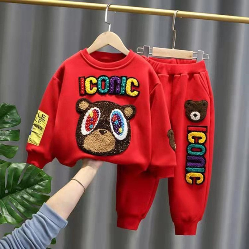 Conjunto de ropa deportiva para niños y niñas, 2 piezas