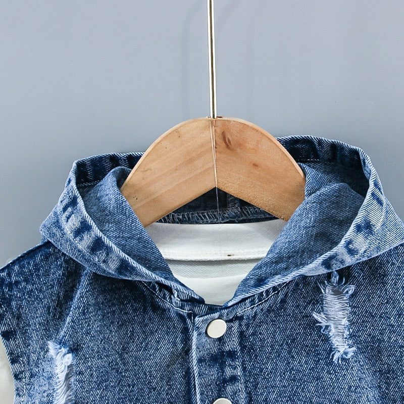 Ropa vaquera para niños, 3 piezas/conjuntos, ropa deportiva para niños pequeños