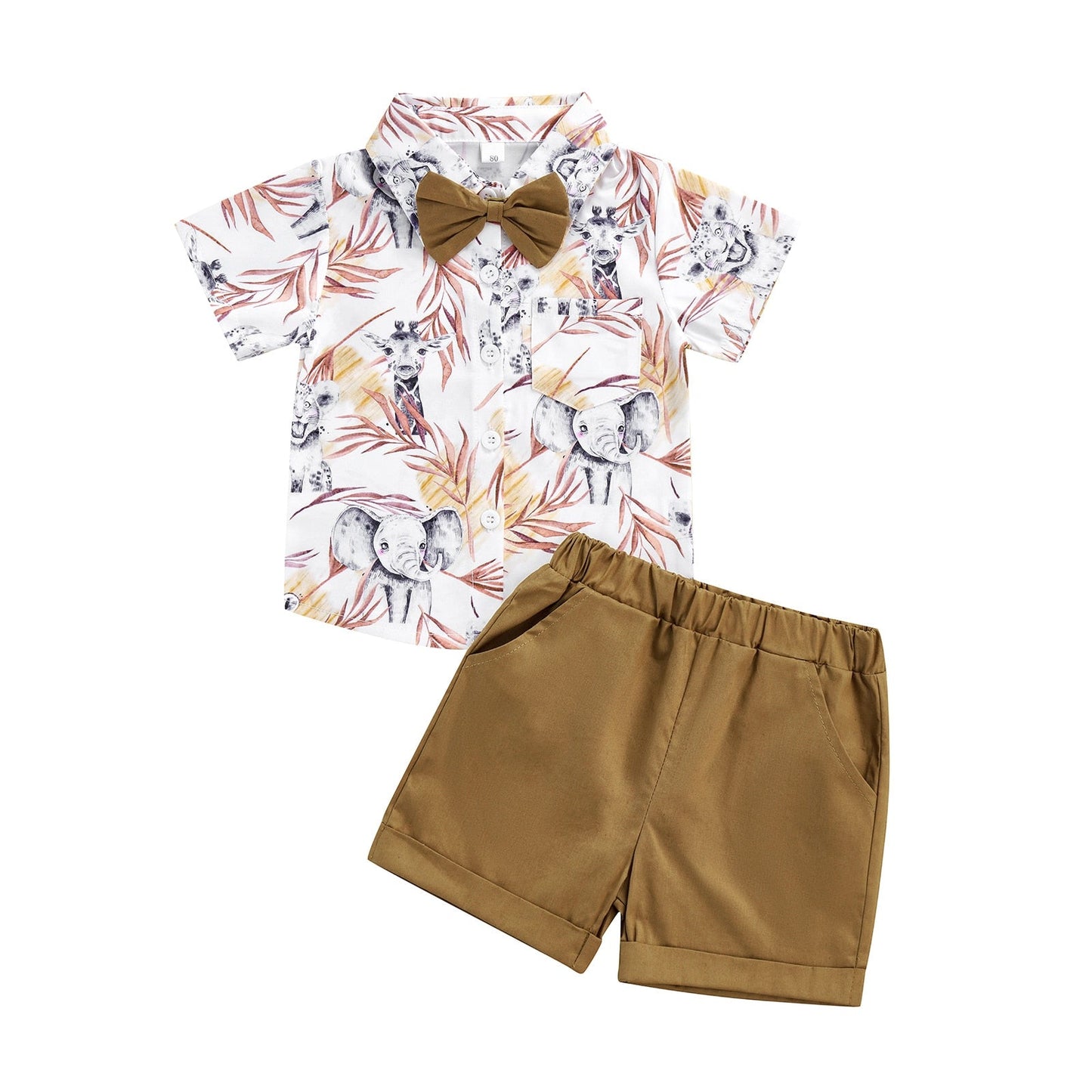 Conjunto de pajarita de zoológico