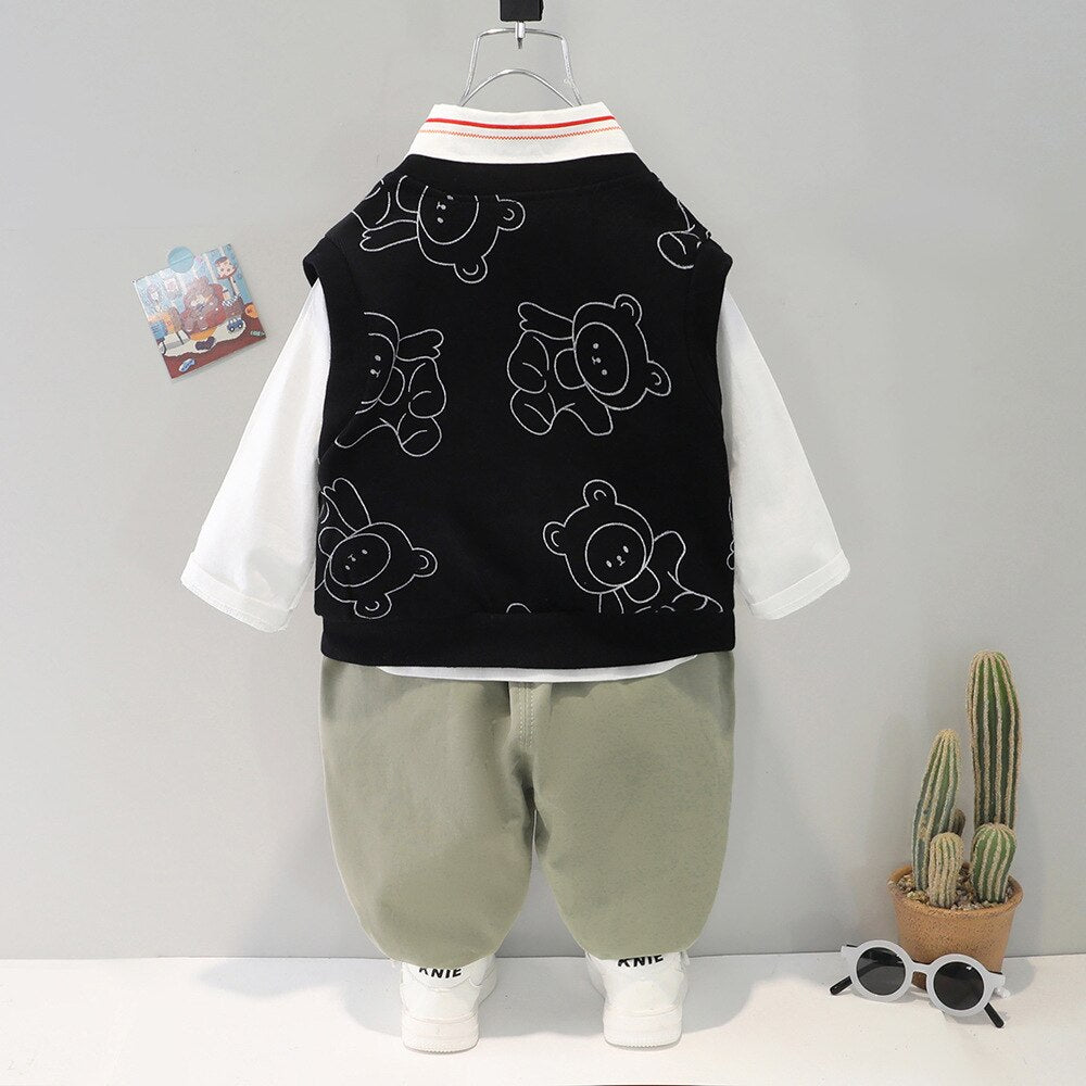Conjunto de 3 piezas de oso