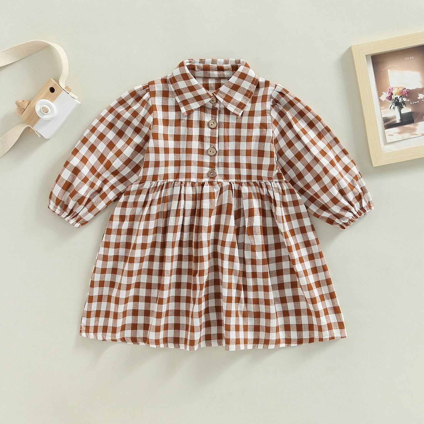 Vestido de ajedrez para niños
