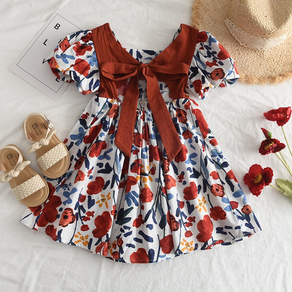 Vestido elegante con lazo