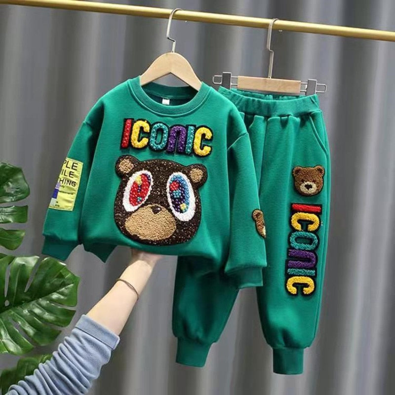 Conjunto de ropa deportiva para niños y niñas, 2 piezas