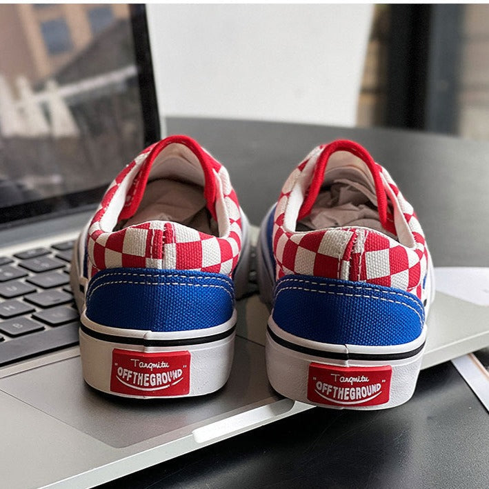 Zapatillas de cuadros para niños