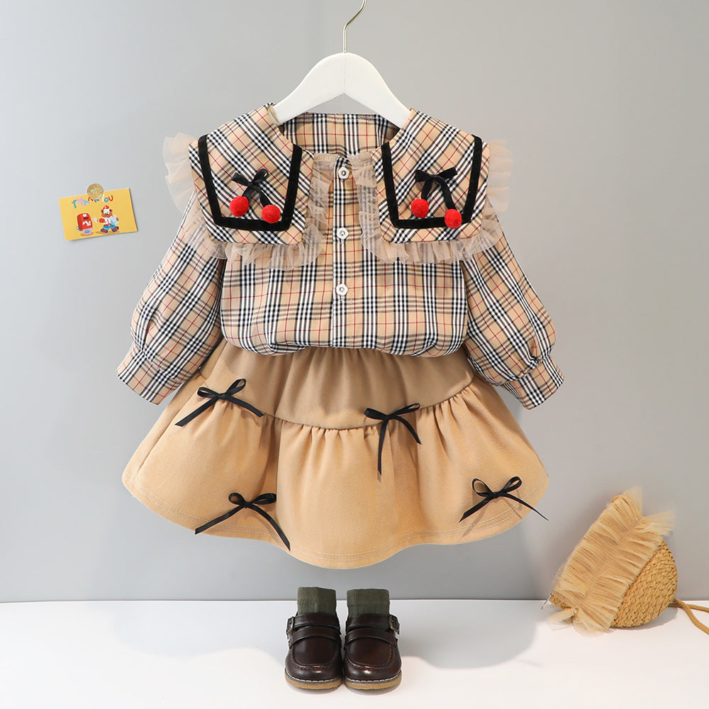 Conjunto de falda con cerezas Bulberry