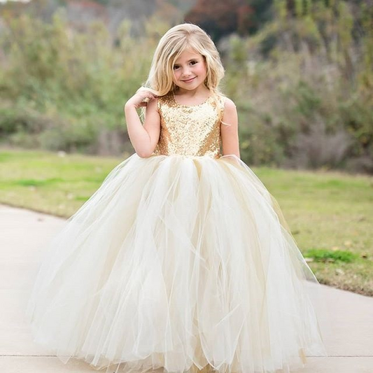Dress with Lace and Sequins