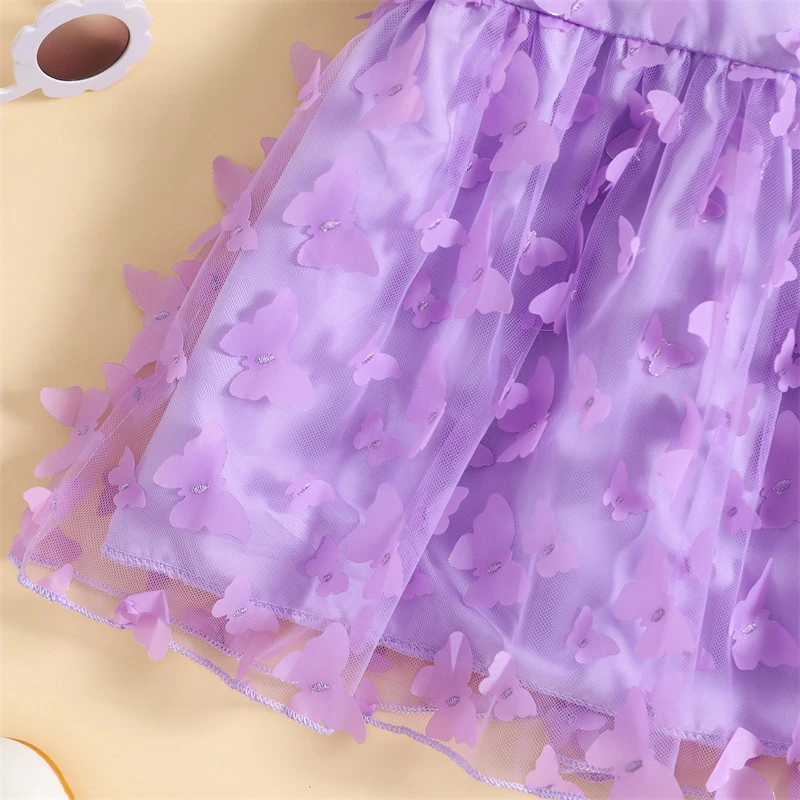 Vestido infantil de mariposa 