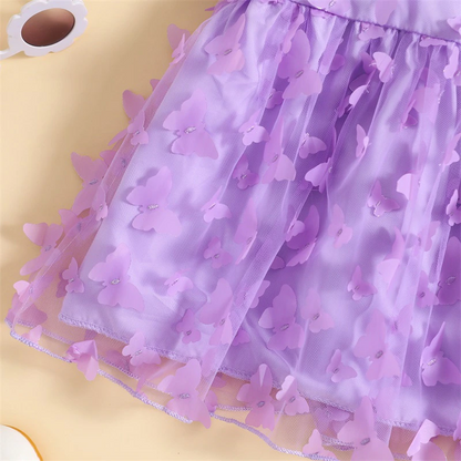 Vestido infantil de mariposa 
