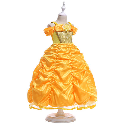 Yellow Party Dress for Girls