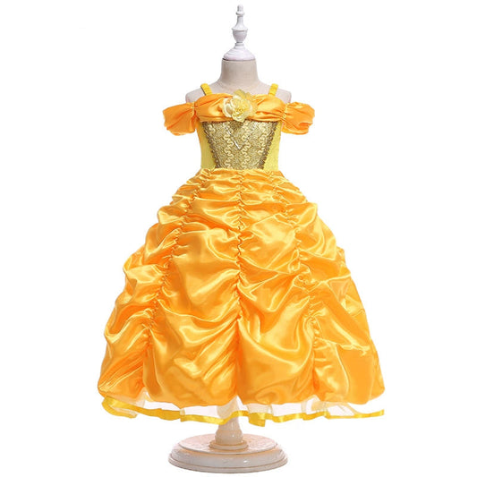 Yellow Party Dress for Girls