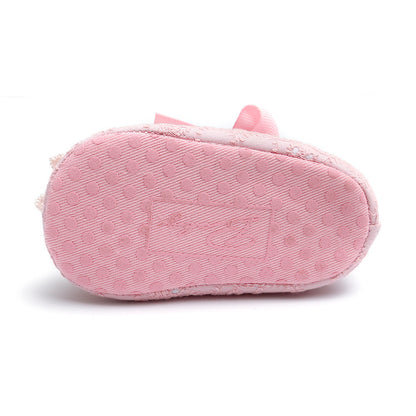 Children's Lace-Up Flower Shoe