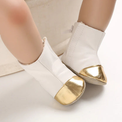 Botas de mujer para niños con piel