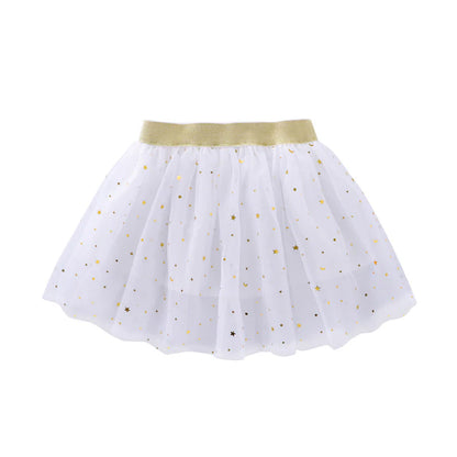 Falda de tul con estrellas para niña