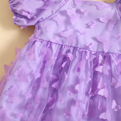 Vestido infantil de mariposa 