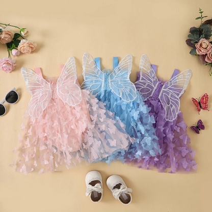 Vestido de mariposa con alas