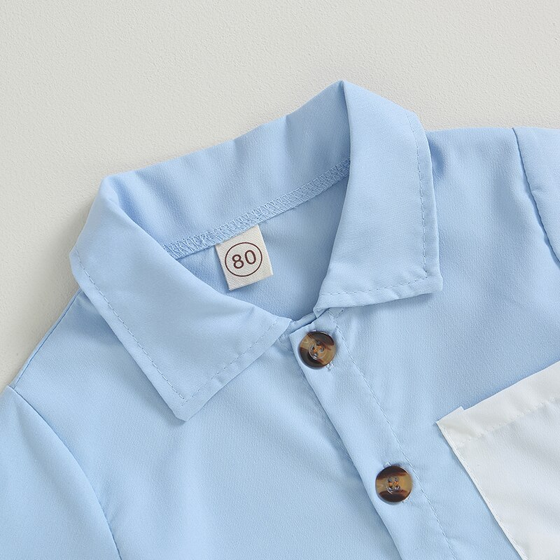 Conjunto de verano azul infantil
