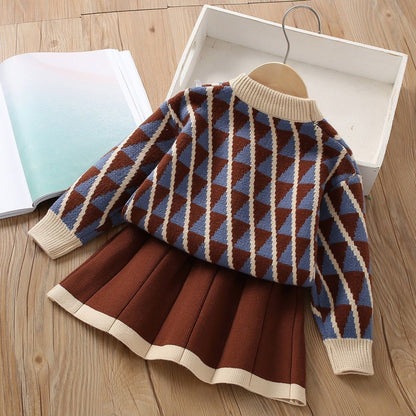 Girls' Knit Bunny Outfit