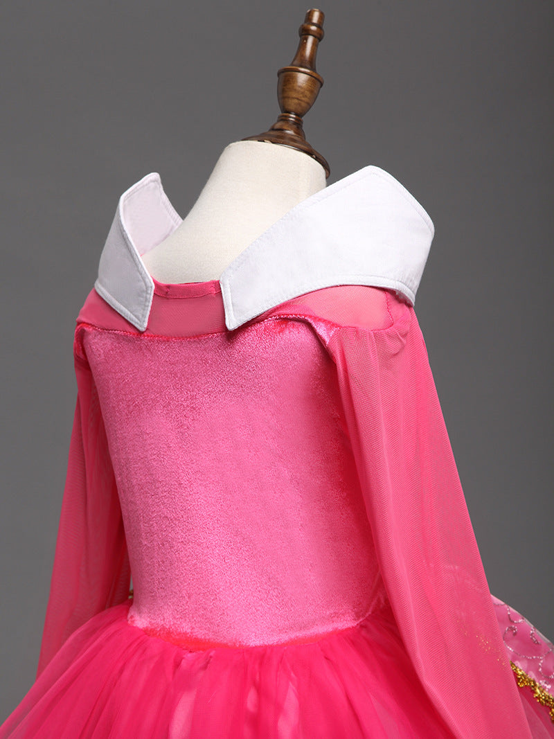 Enchanted Pink Party Dress with Accessories