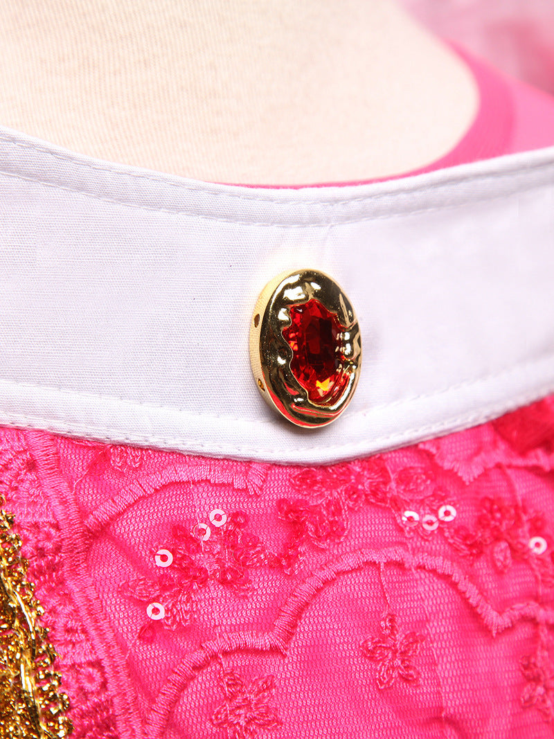 Enchanted Pink Party Dress with Accessories