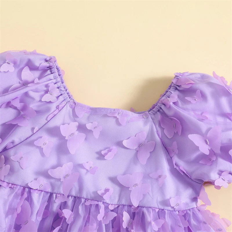 Vestido infantil de mariposa 