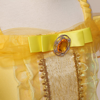 Charming Yellow Party Dress