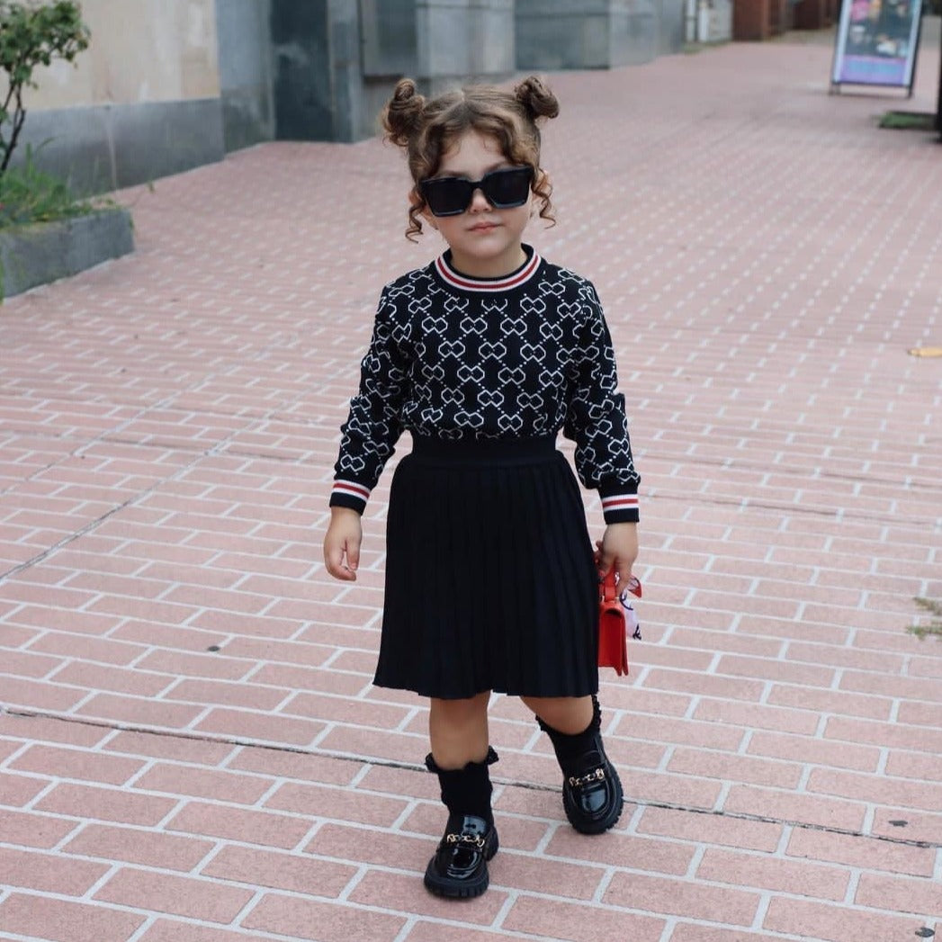 Conjunto de falda plisada infantil G&amp;D 