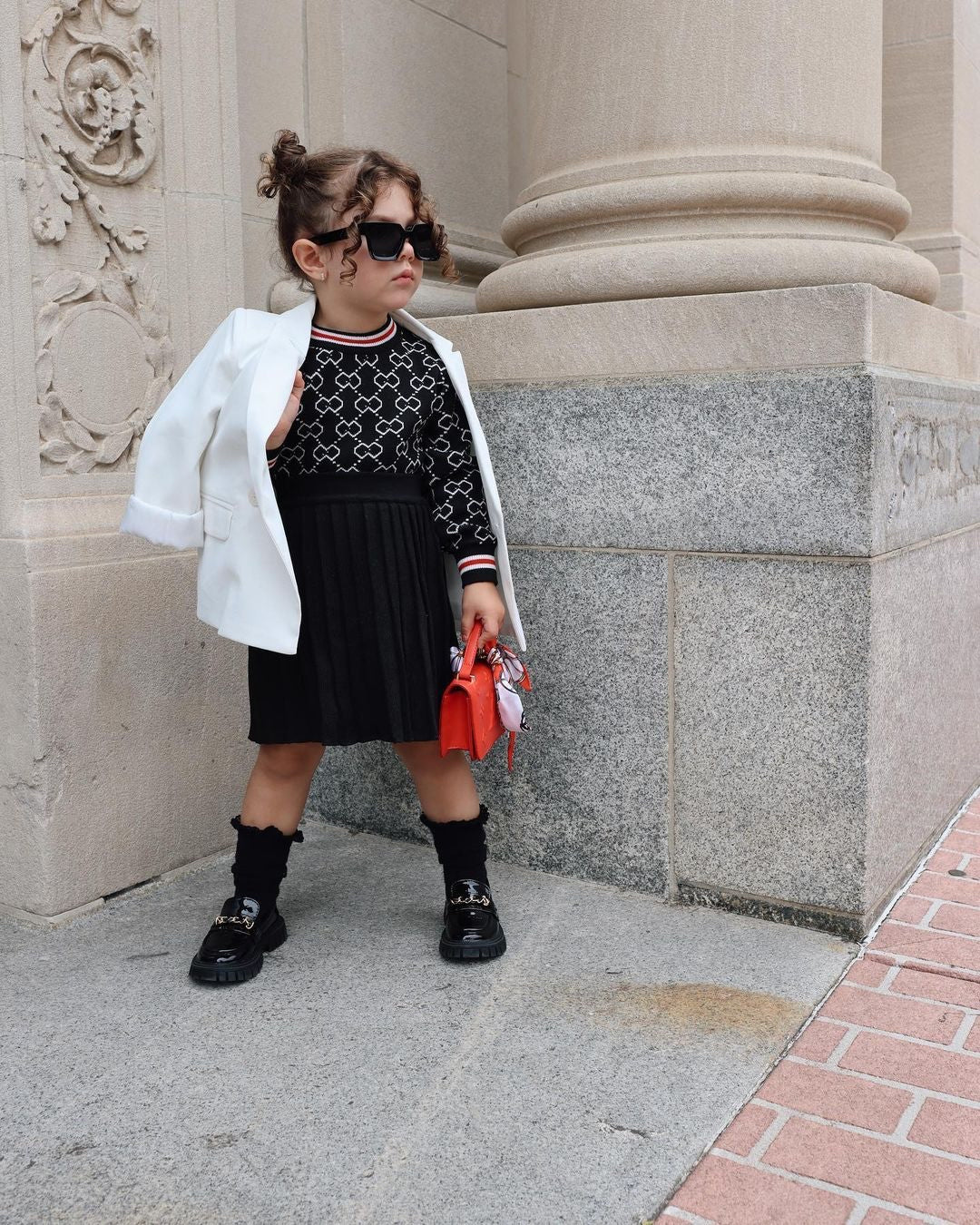 Conjunto de falda plisada infantil G&amp;D 