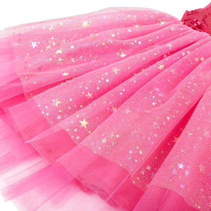 Children's Dress with Glitter in Pink
