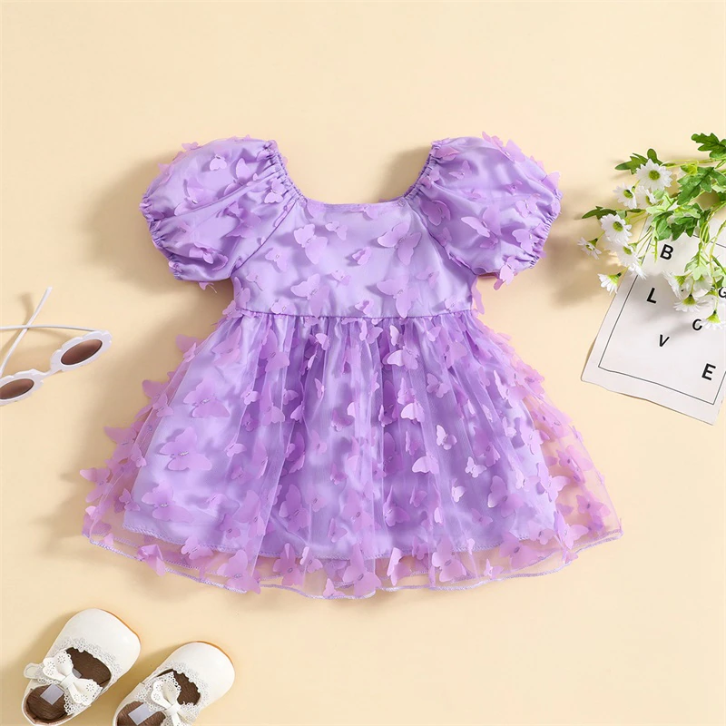 Vestido infantil de mariposa 