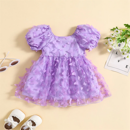 Vestido infantil de mariposa 