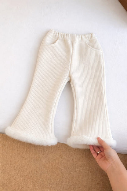 Children's Winter Pants with Plush Hem
