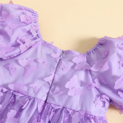 Vestido infantil de mariposa 