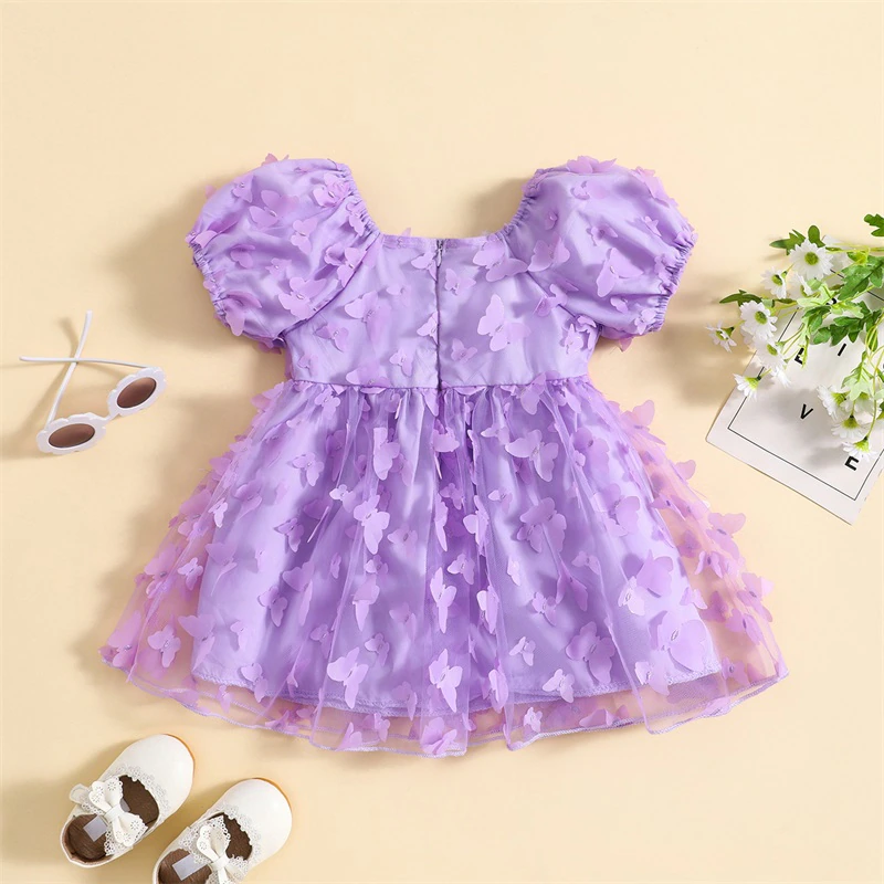 Vestido infantil de mariposa 