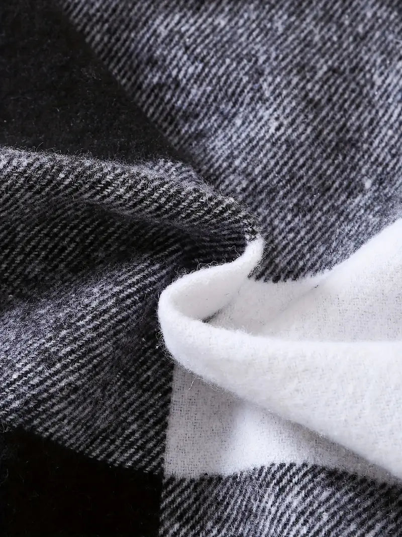Chaqueta de cuadros de invierno para niños 