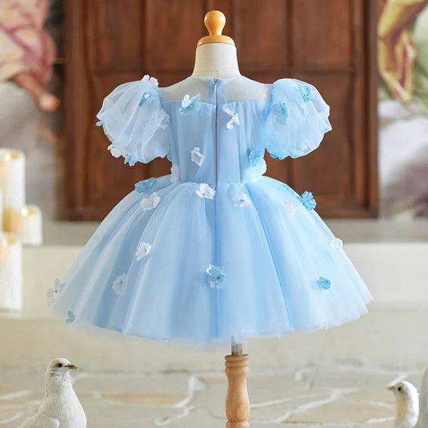 Blue Flower Children's Dress