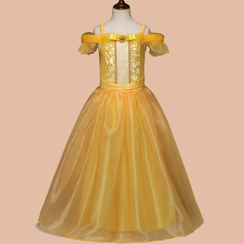 Charming Yellow Party Dress
