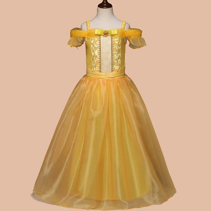 Charming Yellow Party Dress