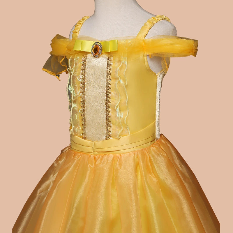 Charming Yellow Party Dress