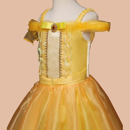 Charming Yellow Party Dress