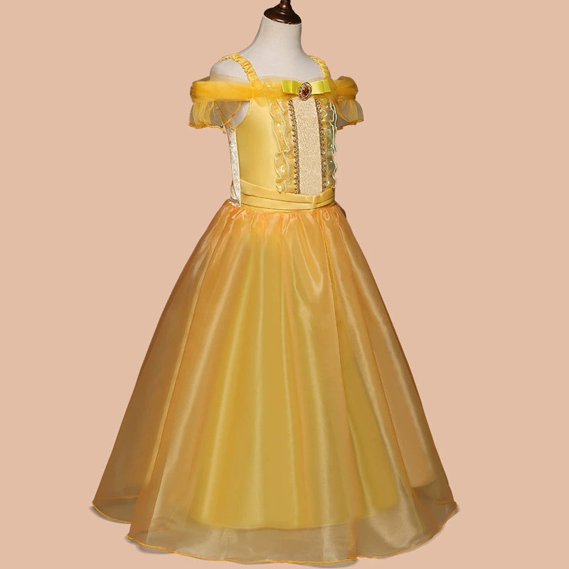 Charming Yellow Party Dress