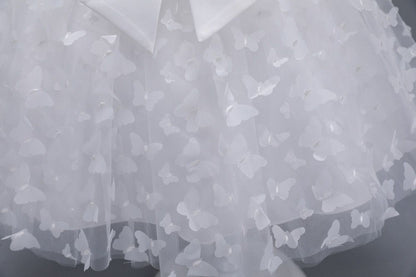 Children's Dress with Butterflies and Bow