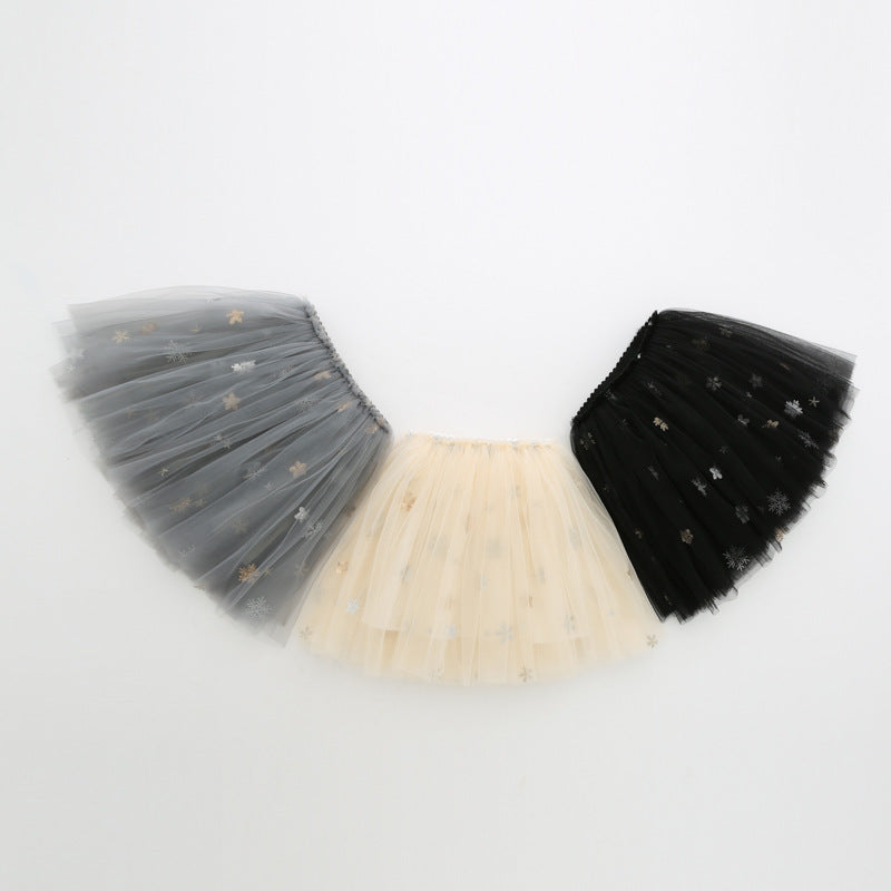 Falda de tul con estrellas para niña 