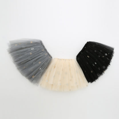 Falda de tul con estrellas para niña 