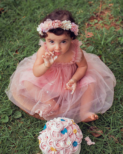 Vestido de princesa ángel mariposa 