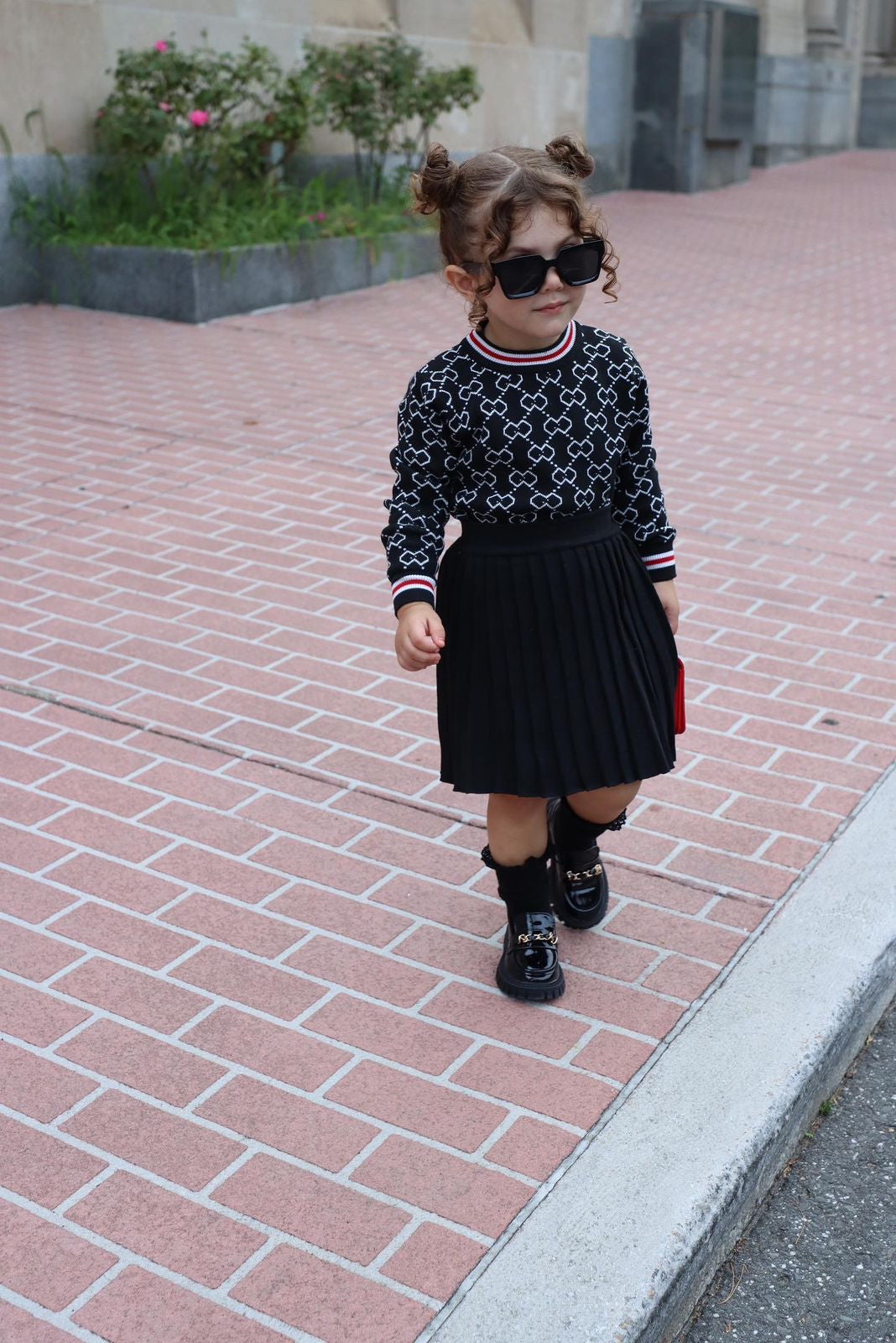 Conjunto de falda plisada infantil G&amp;D 